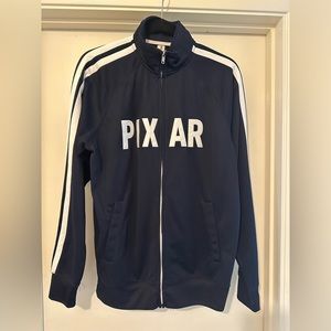 Pixar track suit style striped navy zip-up jacket (Unisex)